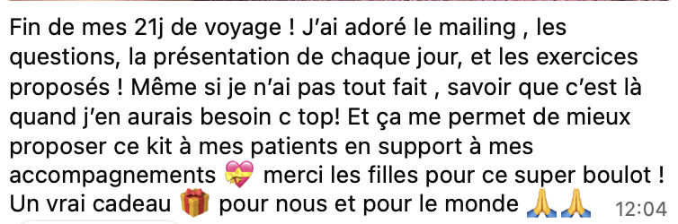 temoignage<br />
